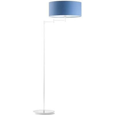 Lampa podłogowa LYSNE Cancun, 60 W, E27, niebieska/biała, 155x63 cm Lampa podłogowa LYSNE Cancun, 60 W, E27, niebieska/biała, 155x63 cm