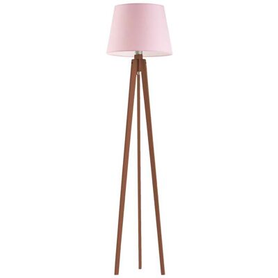 LYSNE - Curacao - jasnoróżowy - mahoń - Lampa podłogowa LYSNE - Curacao - jasnoróżowy - mahoń - Lampa podłogowa