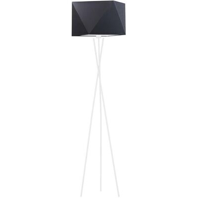 Lampa podłogowa LYSNE Dakar, 60 W, E27, czarna/biała, 164x45 cm Lampa podłogowa LYSNE Dakar, 60 W, E27, czarna/biała, 164x45 cm