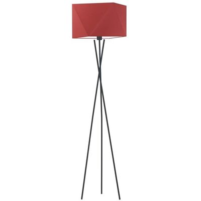 Lampa podłogowa LYSNE Dakar, 60 W, E27, czerwona/czarna, 164x45 cm Lampa podłogowa LYSNE Dakar, 60 W, E27, czerwona/czarna, 164x45 cm