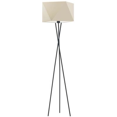 Lampa podłogowa LYSNE Dakar, 60 W, E27, ecru/czarna, 164x45 cm Lampa podłogowa LYSNE Dakar, 60 W, E27, ecru/czarna, 164x45 cm
