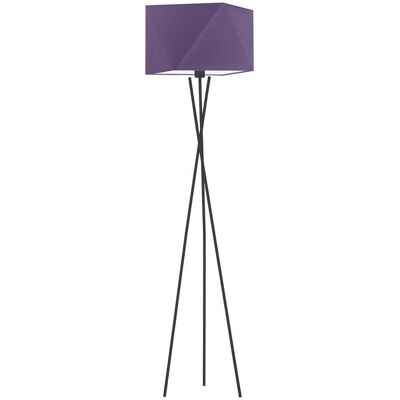 Lampa podłogowa LYSNE Dakar, 60 W, E27, fioletowa/czarna, 164x45 cm Lampa podłogowa LYSNE Dakar, 60 W, E27, fioletowa/czarna, 164x45 cm