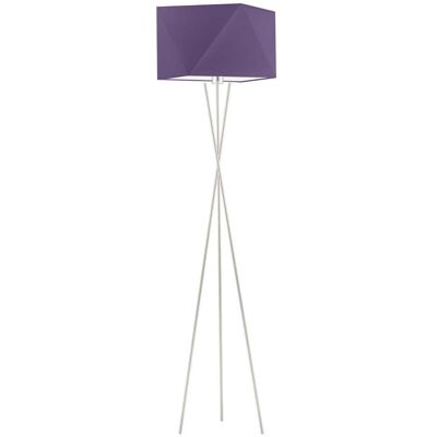 Lampa podłogowa LYSNE Dakar, 60 W, E27, fioletowa/srebrna, 164x45 cm Lampa podłogowa LYSNE Dakar, 60 W, E27, fioletowa/srebrna, 164x45 cm