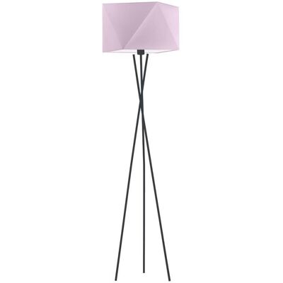 Lampa podłogowa LYSNE Dakar, 60 W, E27, jasnofioletowa/czarna, 164x45 cm Lampa podłogowa LYSNE Dakar, 60 W, E27, jasnofioletowa/czarna, 164x45 cm