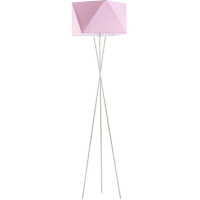 Lampa podłogowa LYSNE Dakar, 60 W, E27, jasnoróżowa/srebrna, 164x45 cm Lampa podłogowa LYSNE Dakar, 60 W, E27, jasnoróżowa/srebrna, 164x45 cm