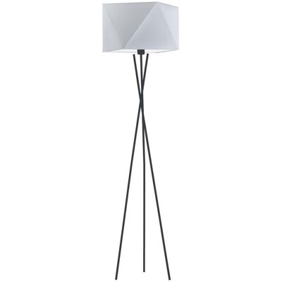 Lampa podłogowa LYSNE Dakar, 60 W, E27, jasnoszara/czarna, 164x45 cm Lampa podłogowa LYSNE Dakar, 60 W, E27, jasnoszara/czarna, 164x45 cm
