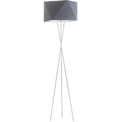 Lampa podłogowa LYSNE Dakar, 60 W, E27, stalowa/srebrna, 164x45 cm Lampa podłogowa LYSNE Dakar, 60 W, E27, stalowa/srebrna, 164x45 cm