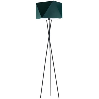 Lampa podłogowa LYSNE Dakar, 60 W, E27, zieleń butelkowa/czarna, 164x45 cm Lampa podłogowa LYSNE Dakar, 60 W, E27, zieleń butelkowa/czarna, 164x45 cm