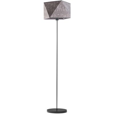 Lampa podłogowa LYSNE Fidżi, 60 W, E27, beton/czarna, 160x45 cm Lampa podłogowa LYSNE Fidżi, 60 W, E27, beton/czarna, 160x45 cm