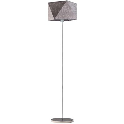 Lampa podłogowa LYSNE Fidżi, 60 W, E27, beton/srebrna, 160x45 cm Lampa podłogowa LYSNE Fidżi, 60 W, E27, beton/srebrna, 160x45 cm