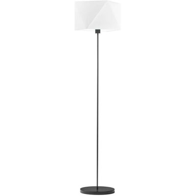 Lampa podłogowa LYSNE Fidżi, 60 W, E27, biała/czarna, 160x45 cm Lampa podłogowa LYSNE Fidżi, 60 W, E27, biała/czarna, 160x45 cm