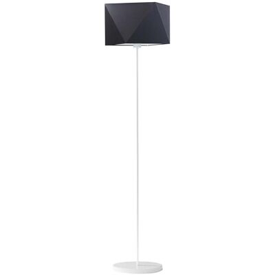 Lampa podłogowa LYSNE Fidżi, 60 W, E27, czarna/biała, 160x45 cm Lampa podłogowa LYSNE Fidżi, 60 W, E27, czarna/biała, 160x45 cm