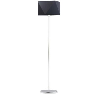 LYSNE Fidżi - Czarna-Chrom - 160x45 cm - Lampa podłogowa LYSNE Fidżi - Czarna-Chrom - 160x45 cm - Lampa podłogowa