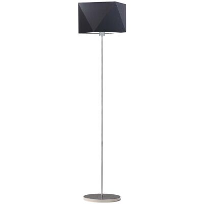 Lampa podłogowa LYSNE Fidżi, 60 W, E27, czarna/srebrna, 160x45 cm Lampa podłogowa LYSNE Fidżi, 60 W, E27, czarna/srebrna, 160x45 cm