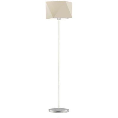 Lampa podłogowa LYSNE Fidżi, 60 W, E27, ecru/stalowa, 160x45 cm Lampa podłogowa LYSNE Fidżi, 60 W, E27, ecru/stalowa, 160x45 cm