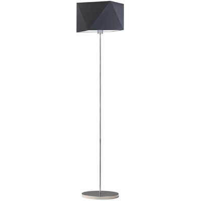 Lampa podłogowa LYSNE Fidżi, 60 W, E27, grafitowa/srebrna, 160x45 cm Lampa podłogowa LYSNE Fidżi, 60 W, E27, grafitowa/srebrna, 160x45 cm