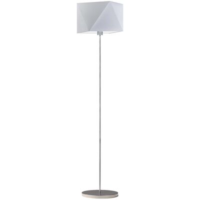 Lampa podłogowa LYSNE Fidżi, 60 W, E27, jasnoszara/srebrna, 160x45 cm Lampa podłogowa LYSNE Fidżi, 60 W, E27, jasnoszara/srebrna, 160x45 cm