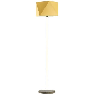 Lampa podłogowa LYSNE Fidżi, 60 W, E27, musztardowa/złota, 160x45 cm Lampa podłogowa LYSNE Fidżi, 60 W, E27, musztardowa/złota, 160x45 cm