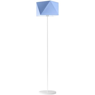 Lampa podłogowa LYSNE Fidżi, 60 W, E27, niebieska/biała, 160x45 cm Lampa podłogowa LYSNE Fidżi, 60 W, E27, niebieska/biała, 160x45 cm