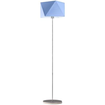 Lampa podłogowa LYSNE Fidżi, 60 W, E27, niebieska/srebrna, 160x45 cm Lampa podłogowa LYSNE Fidżi, 60 W, E27, niebieska/srebrna, 160x45 cm