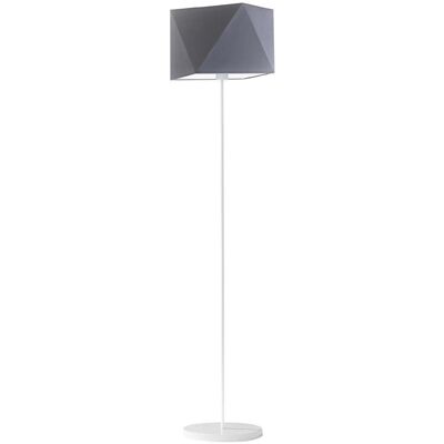 Lampa podłogowa LYSNE Fidżi, 60 W, E27, stalowa/biała, 160x45 cm Lampa podłogowa LYSNE Fidżi, 60 W, E27, stalowa/biała, 160x45 cm