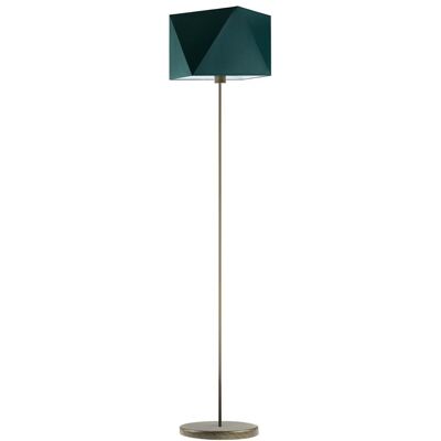 Lampa podłogowa LYSNE Fidżi, 60 W, E27, zieleń butelkowa/złota, 160x45 cm Lampa podłogowa LYSNE Fidżi, 60 W, E27, zieleń butelkowa/złota, 160x45 cm