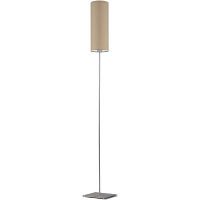 Lampa podłogowa LYSNE Florencja, 60 W, E27, beżowa/stalowa, 165x20 cm Lampa podłogowa LYSNE Florencja, 60 W, E27, beżowa/stalowa, 165x20 cm