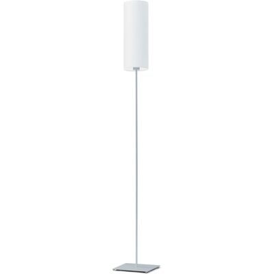 Lampa podłogowa LYSNE Florencja, 60 W, E27, biała/srebrna, 165x20 cm Lampa podłogowa LYSNE Florencja, 60 W, E27, biała/srebrna, 165x20 cm