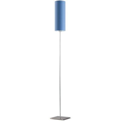 Lampa podłogowa LYSNE Florencja, 60 W, E27, niebieska/chrom, 165x20 cm Lampa podłogowa LYSNE Florencja, 60 W, E27, niebieska/chrom, 165x20 cm