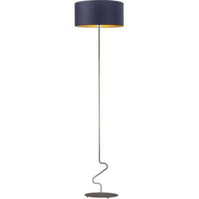 Lampa podłogowa LYSNE Jersey Gold, granatowy ze złotym wnętrzem Lampa podłogowa LYSNE Jersey Gold, granatowy ze złotym wnętrzem