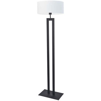 LYSNE Biało-czarna lampa stojąca do salonu LED Kalifornia, 60 W, E27, biało-czarna, 161x40 cm LYSNE Biało-czarna lampa stojąca do salonu LED Kalifornia, 60 W, E27, biało-czarna, 161x40 cm