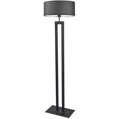 LYSNE Duża lampa podłogowa do salonu w klasycznej kolorystyce Kalifornia, 60 W, E27, grafitowo-czarna, 161x40 cm LYSNE Duża lampa podłogowa do salonu w klasycznej kolorystyce Kalifornia, 60 W, E27, grafitowo-czarna, 161x40 cm