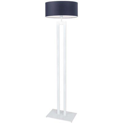 LYSNE Piękna lampa podłogowa do salonu Kalifornia, 60 W, E27, granatowo-biała, 161x40 cm LYSNE Piękna lampa podłogowa do salonu Kalifornia, 60 W, E27, granatowo-biała, 161x40 cm