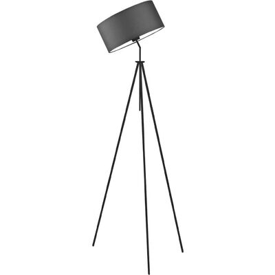 LYSNE Regulowana lampa podłogowa do salonu Malmo, 60 W, E27, grafitowo-czarna, 145x50 cm LYSNE Regulowana lampa podłogowa do salonu Malmo, 60 W, E27, grafitowo-czarna, 145x50 cm
