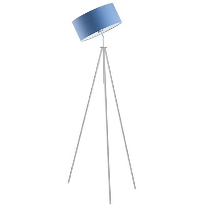 Lampa podłogowa LYSNE Malmo, 60 W, E27, niebiesko-srebrna, 145x50 cm Lampa podłogowa LYSNE Malmo, 60 W, E27, niebiesko-srebrna, 145x50 cm