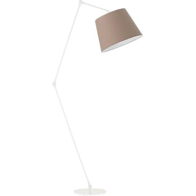 Lampa podłogowa LYSNE Manila, 60 W, E27, beżowa/biała, 177x60 cm Lampa podłogowa LYSNE Manila, 60 W, E27, beżowa/biała, 177x60 cm