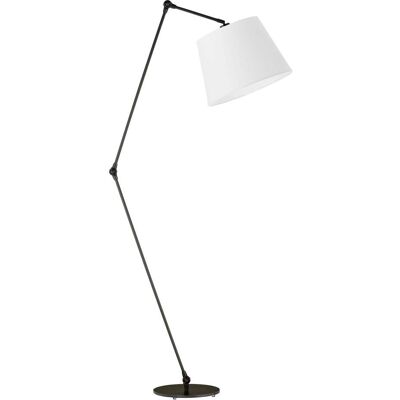 Lampa podłogowa LYSNE Manila, 60 W, E27, biała/czarna, 177x60 cm Lampa podłogowa LYSNE Manila, 60 W, E27, biała/czarna, 177x60 cm