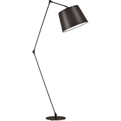 Lampa podłogowa LYSNE Manila, 60 W, E27, brązowa/czarna, 177x60 cm Lampa podłogowa LYSNE Manila, 60 W, E27, brązowa/czarna, 177x60 cm