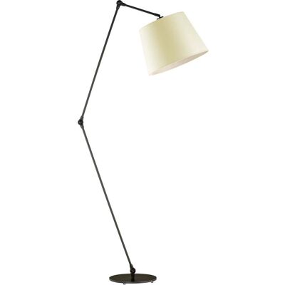 Lampa podłogowa LYSNE Manila, 60 W, E27, ecru/czarna, 177x60 cm Lampa podłogowa LYSNE Manila, 60 W, E27, ecru/czarna, 177x60 cm