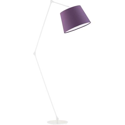 Lampa podłogowa LYSNE Manila, 60 W, E27, fioletowa/biała, 177x60 cm Lampa podłogowa LYSNE Manila, 60 W, E27, fioletowa/biała, 177x60 cm