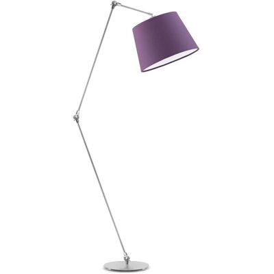 Lampa podłogowa LYSNE Manila, 60 W, E27, fioletowa/srebrna, 177x60 cm Lampa podłogowa LYSNE Manila, 60 W, E27, fioletowa/srebrna, 177x60 cm