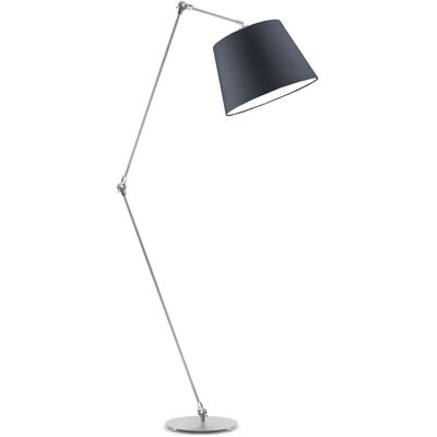 Lampa podłogowa LYSNE Manila, 60 W, E27, grafitowa/srebrna, 177x60 cm Lampa podłogowa LYSNE Manila, 60 W, E27, grafitowa/srebrna, 177x60 cm
