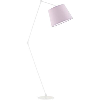 Lampa podłogowa LYSNE Manila, 60 W, E27, jasnofioletowa/biała, 177x60 cm Lampa podłogowa LYSNE Manila, 60 W, E27, jasnofioletowa/biała, 177x60 cm