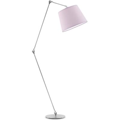 Lampa podłogowa LYSNE Manila, 60 W, E27, jasnofioletowa/srebrna, 177x60 cm Lampa podłogowa LYSNE Manila, 60 W, E27, jasnofioletowa/srebrna, 177x60 cm