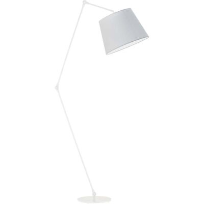 Lampa podłogowa LYSNE Manila, 60 W, E27, jasnoszara/biała, 177x60 cm Lampa podłogowa LYSNE Manila, 60 W, E27, jasnoszara/biała, 177x60 cm
