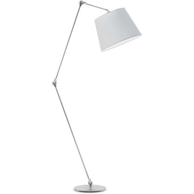 Lampa podłogowa LYSNE Manila, 60 W, E27, jasnoszara/srebrna, 177x60 cm Lampa podłogowa LYSNE Manila, 60 W, E27, jasnoszara/srebrna, 177x60 cm