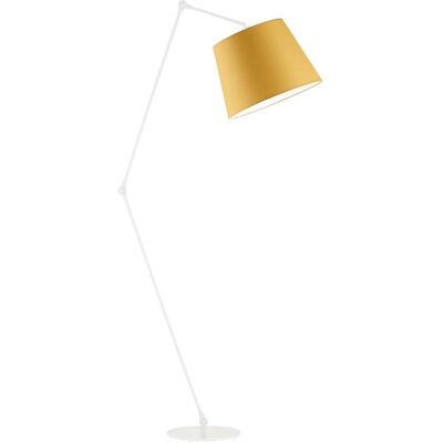 Lampa podłogowa LYSNE Manila, 60 W, E27, musztardowa/biała, 177x60 cm Lampa podłogowa LYSNE Manila, 60 W, E27, musztardowa/biała, 177x60 cm