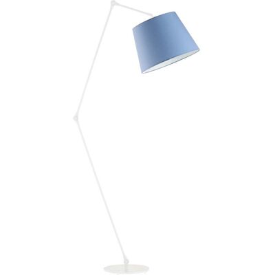 Lampa podłogowa LYSNE Manila, 60 W, E27, niebieska/biała, 177x60 cm Lampa podłogowa LYSNE Manila, 60 W, E27, niebieska/biała, 177x60 cm