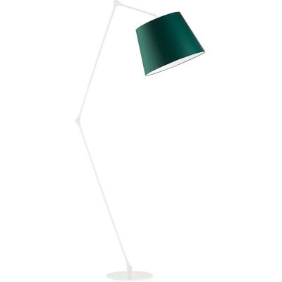 Lampa podłogowa LYSNE Manila, 60 W, E27, zieleń butelkowa/biała, 177x60 cm Lampa podłogowa LYSNE Manila, 60 W, E27, zieleń butelkowa/biała, 177x60 cm