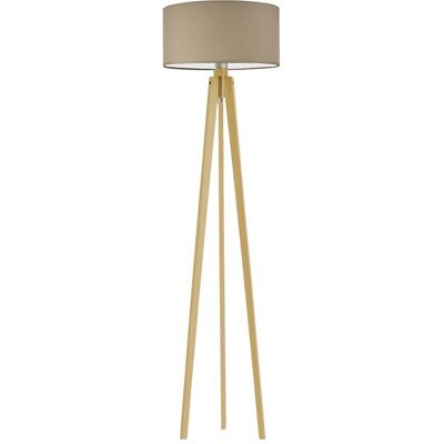 LYSNE - Miami - Beżowo-dębowa - 148x40 cm - Lampa podłogowa LYSNE - Miami - Beżowo-dębowa - 148x40 cm - Lampa podłogowa